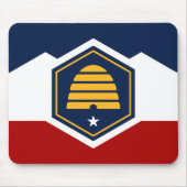 Mousepad with Flag of Utah, USA (Vorne)