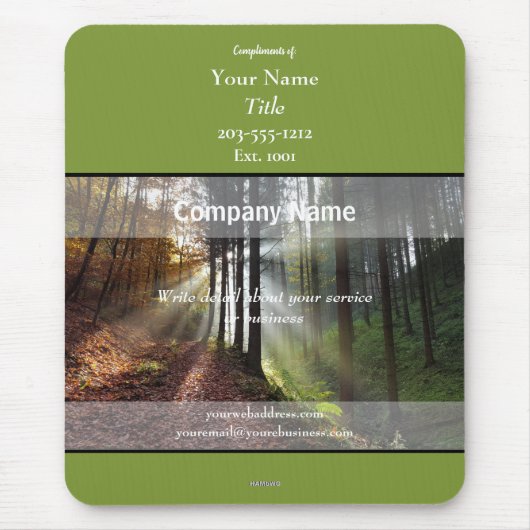 Mousepad Woodsy Theme - HAMbyWG (Vorne)