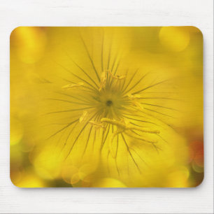 Mousepad Yellow Bokeh-Blume