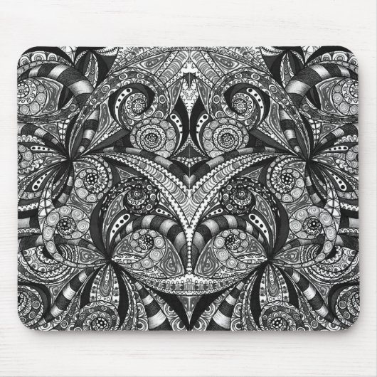 Mousepad Zeichnen mit Blumen (Vorne)