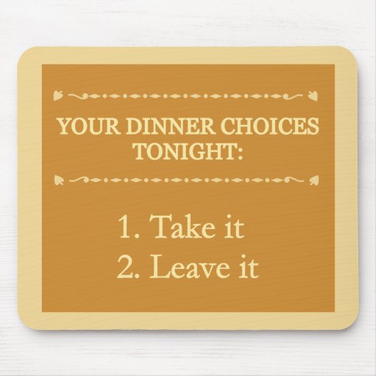 Mousepad zum Abendessen (Vorne)