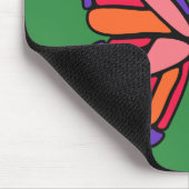 Mousepad zum individuelle Name der Schmetterlingsm (Ecke)