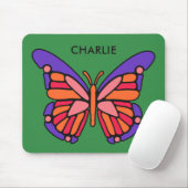 Mousepad zum individuelle Name der Schmetterlingsm (Mit Mouse)