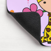 Mousepad zum Thema "Niedliche Giraffe" (Ecke)
