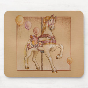 Mousepads - Lila Pony Carousel