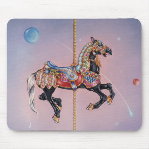 Mousepads - Petaluma Karussell Pferd 1