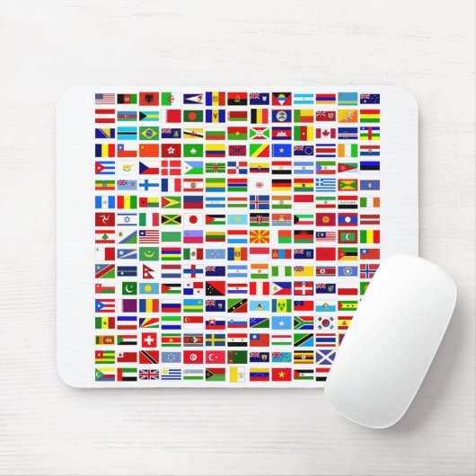 Mousepads Weltflaggen (Mit Mouse)