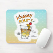 MOUSEPADS - WHISKY-SAURE REZEPT-COCKTAIL-KUNST (Mit Mouse)