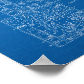 Mousetrap Board Game Patent - Blueprint Poster (Ecke)