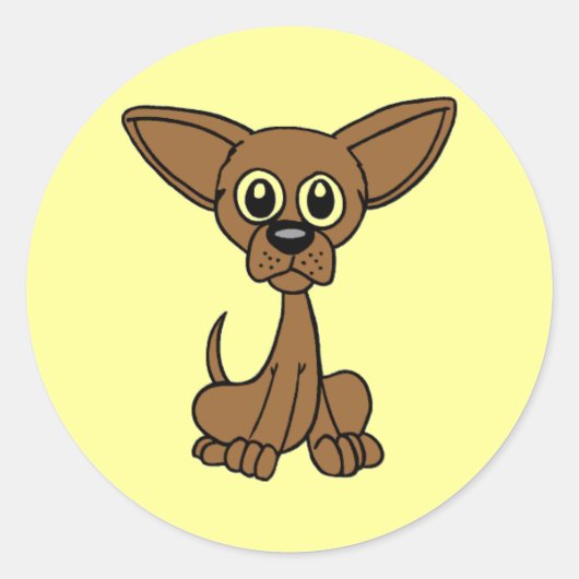 Mousey Dog Sticker (Vorderseite)