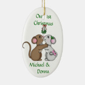 Mousey Liebe-Weihnachten Keramikornament (Rechts)