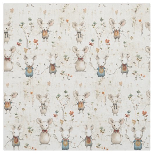 Mousey Whimsy: Whimsy Mäuse Stoff (Muster)