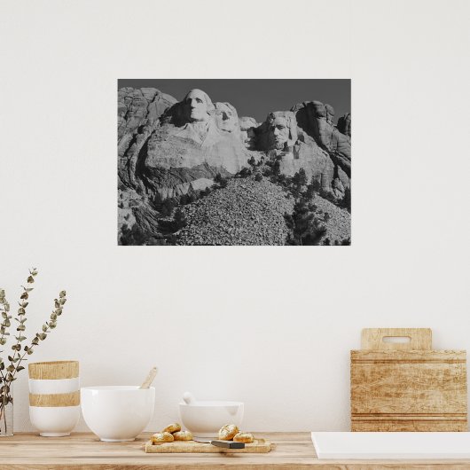 Mousmore Schwarz-Weiß-Poster Poster (Küche)