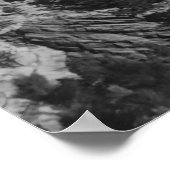 Mousmore Schwarz-Weiß-Poster Poster (Ecke)