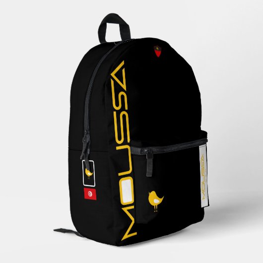 MOUSSA Druck Cut Sew Tasche (Rückseitige Ecke links)