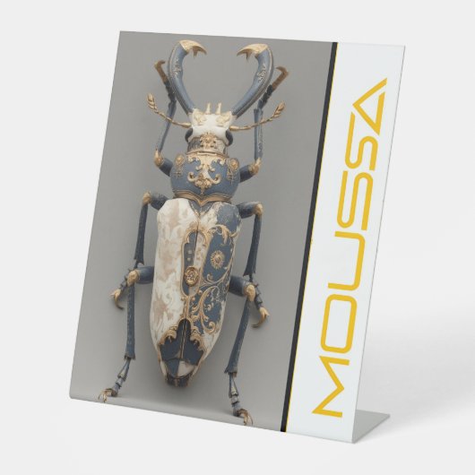 MOUSSA PEDESTAL SIGN SOCKELSCHILD (Vorderseite)