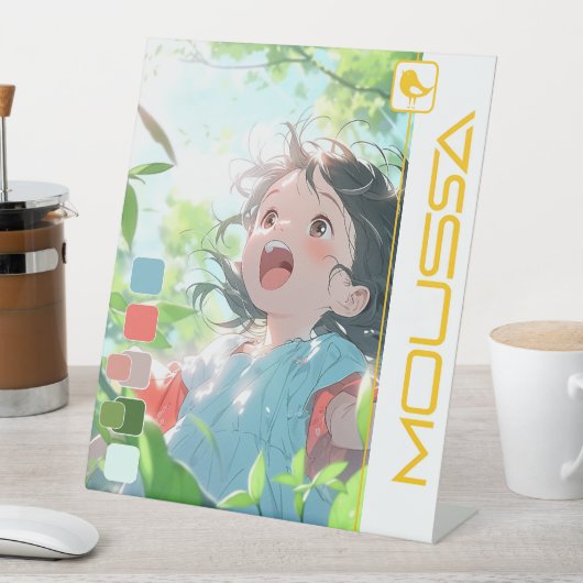 MOUSSA PEDESTAL SIGN SOCKELSCHILD (In Situ)