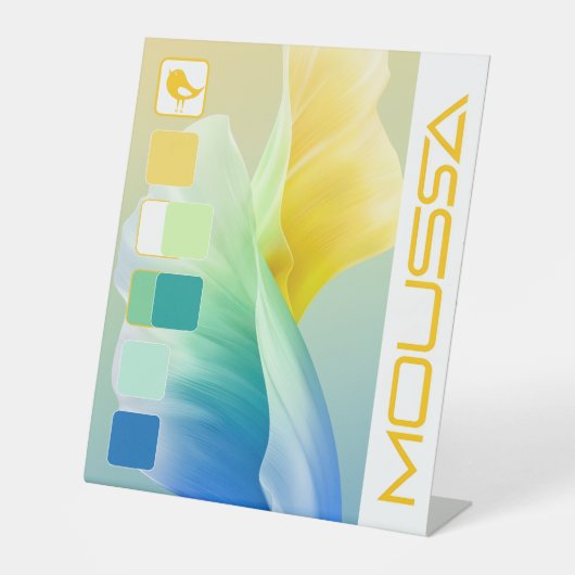 MOUSSA SOCKELSCHILD (Vorderseite)