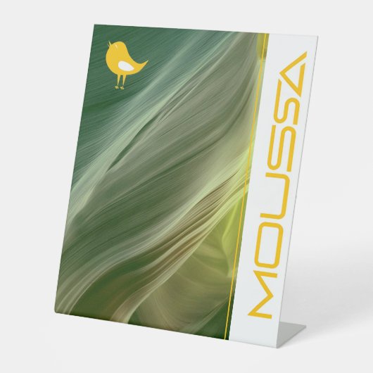 MOUSSA SOCKELSCHILD (Vorderseite)