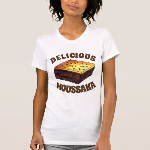 Moussaka Griechisch Mittelmeer Food Eggplant Potat T-Shirt