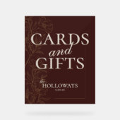 Mousse Brown Wedding Brautparty Cards and Gifts Acrylschild (Vorderseite)