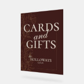 Mousse Brown Wedding Brautparty Cards and Gifts Acrylschild (Winkel)