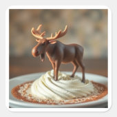 Mousse Quadratischer Aufkleber (Vorderseite)