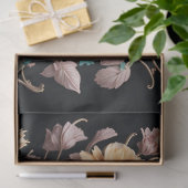 Mousseline Blume Skull Paper Seite rechts Seidenpapier (Geschenk)