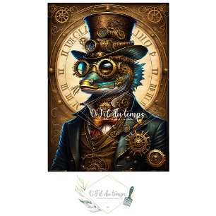 Mousseline Cute Fish Steampunk Hat Tissue paper Seidenpapier