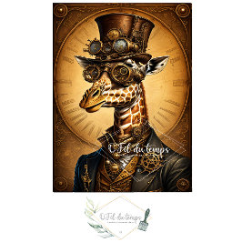 Mousseline Cute Girafe Steampunk Hat Tissue Paper Seidenpapier