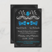 Moustache and bow for Herr and Herr Einladung (Vorne/Hinten)