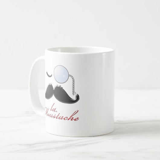 Moustache Kaffeetasse (Vorderseite Links)
