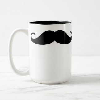 Moustache mug zweifarbige tasse