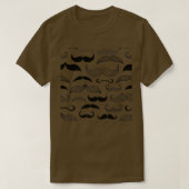 moustache Pattern Movember grow mustache T-Shirt (Design vorne)