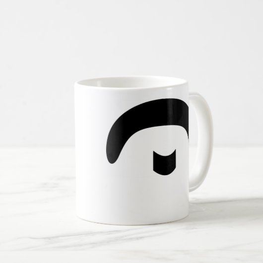 moustachemugs Art 6 Kaffeetasse (VorderseiteRechts)
