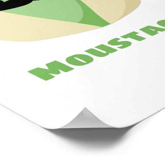 Moustachio Poster (Ecke)