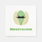 Moustachio Serviette (Vorderseite)
