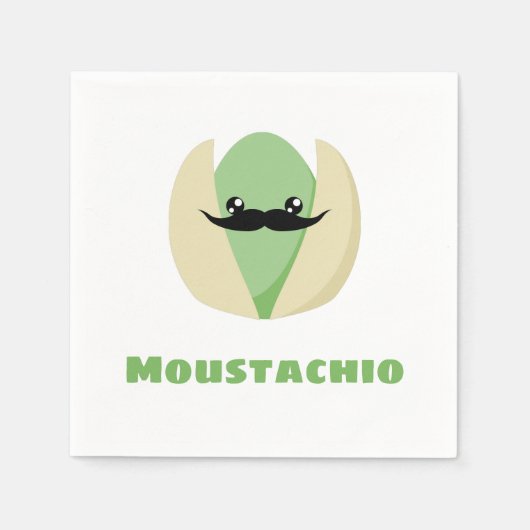 Moustachio Serviette (Vorderseite)