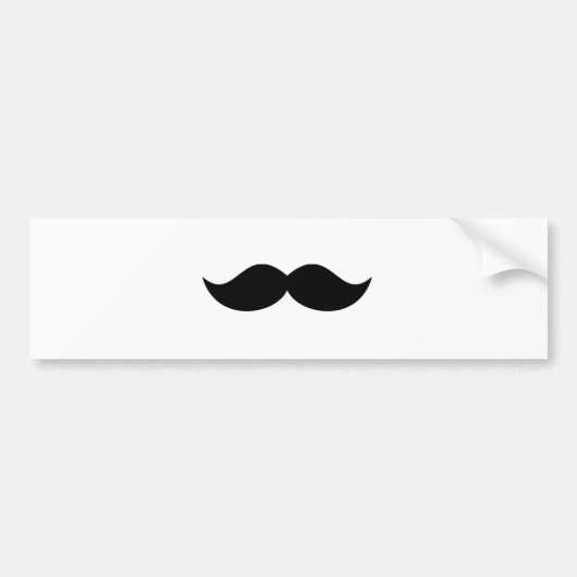 MOUSTASH MOSTASH MOSTASHe mustache oder mustache Autoaufkleber (Vorne)