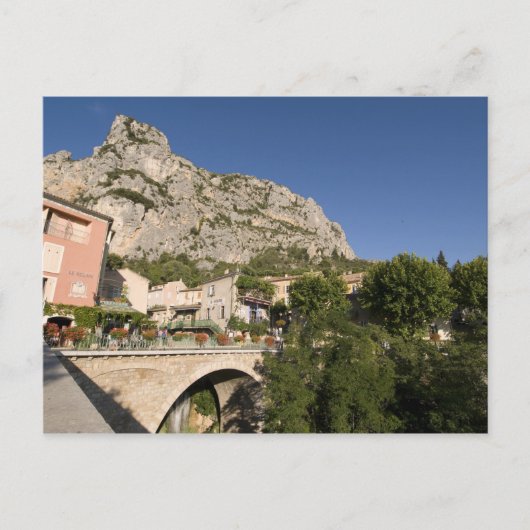 Moustiers-Sainte-Marie, Provence, Frankreich. Postkarte (Vorderseite)