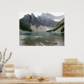 Moutain und Lake View Poster (Küche)