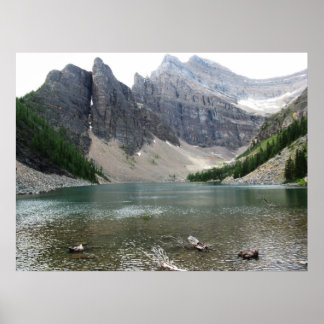 Moutain und Lake View Poster