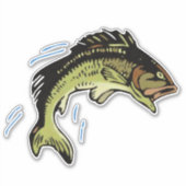 Mouth Bass Aufkleber (Vorderseite)