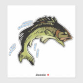 Mouth Bass Aufkleber (Blatt)