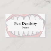 Mouth Dentist Business Card Visitenkarte (Vorderseite)