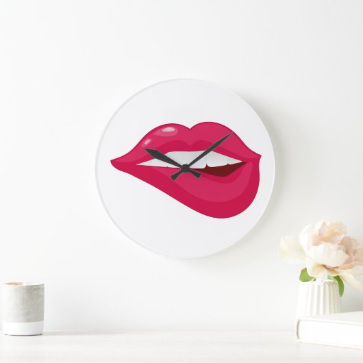 Mouth Große Wanduhr (Zuhause)