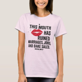 Mouth of Chaos: Design schlechter Mama T - Shirt