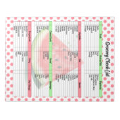 Mouth Watermelon Lebensmittelgeschäft Notizblock (Vorderseite)