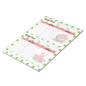Mouth Watermelon Recipe Karte Notizblock (angewinkelt)