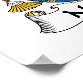 Moutinho Familienwappen Poster (Ecke)